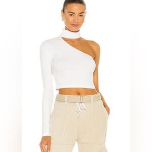 Cotton Citizen Turtleneck Top in White